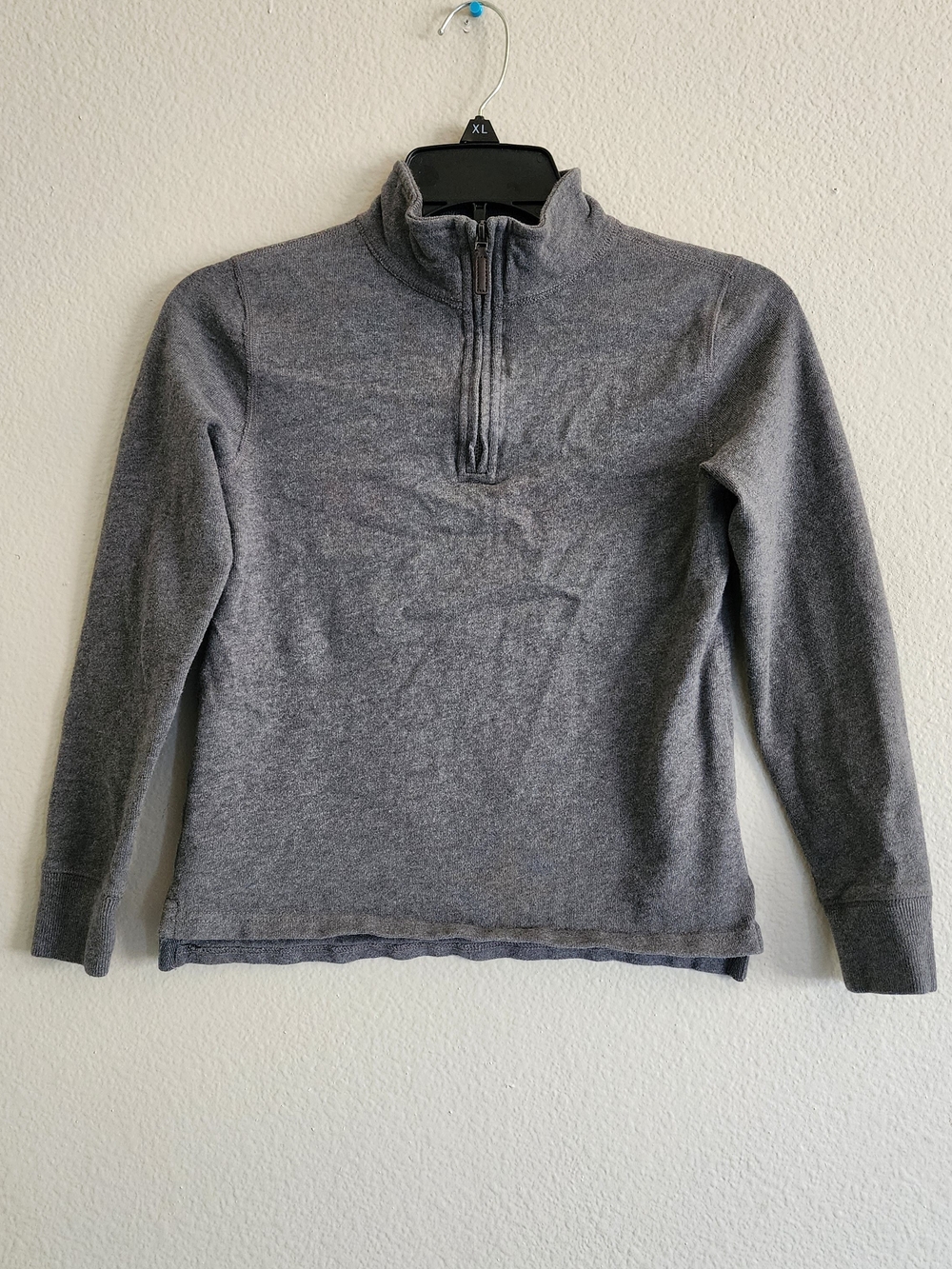 Crewcuts Gray Half-Zip Mock Neck Sweater